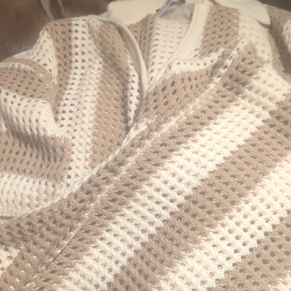 Striped Knit Sweater Set